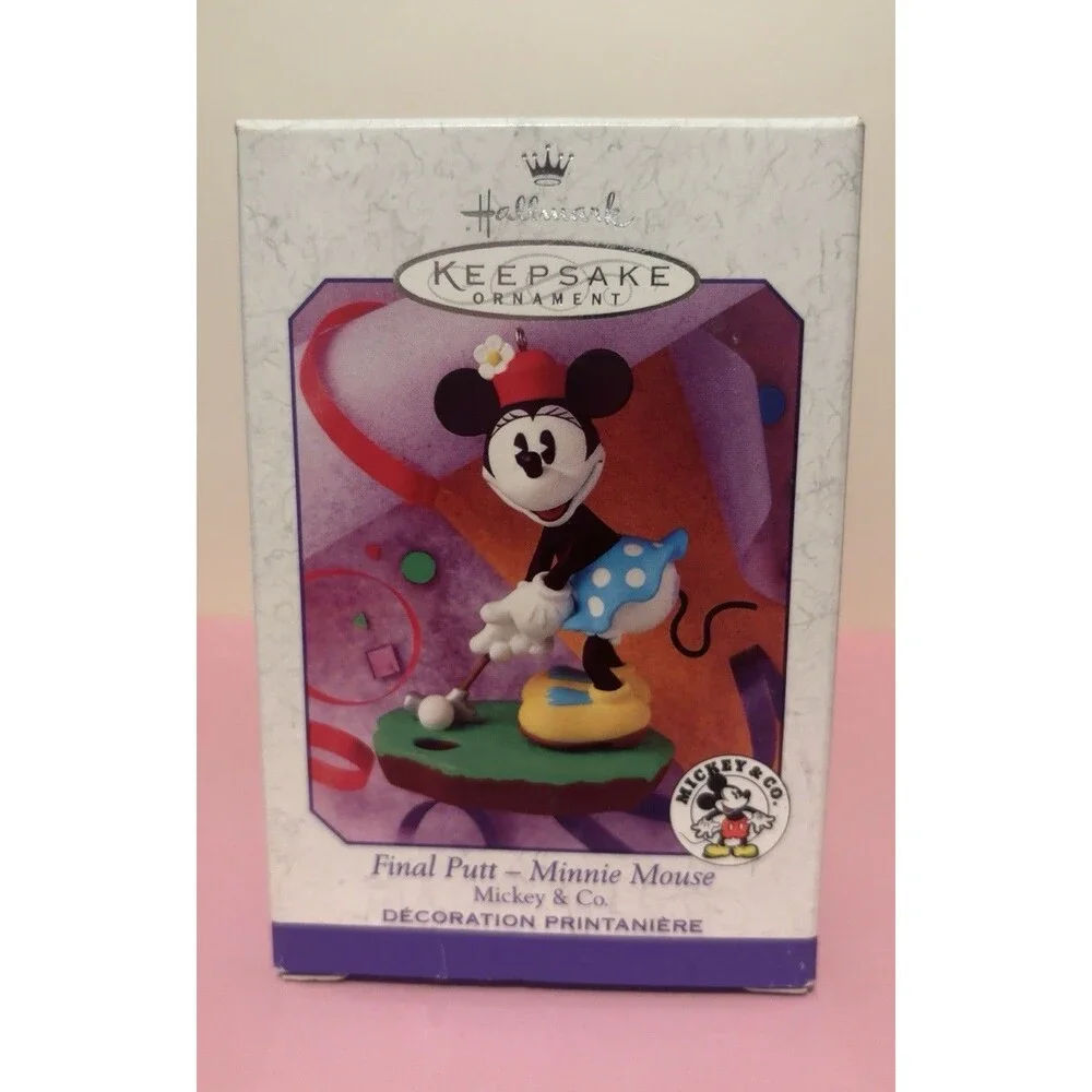 Vintage Hallmark Keepsake Ornament Final Putt Minnie Mouse Mickey & Co. 1999